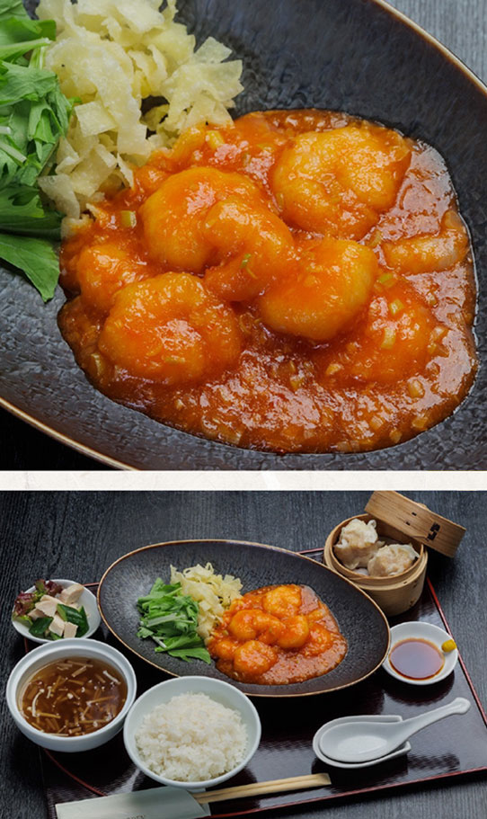 海老のチリソース御膳